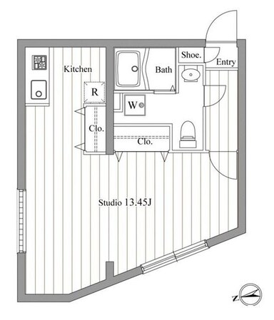 ZESTY東新宿の物件間取画像